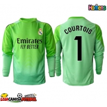 Camisa de Futebol Real Madrid Thibaut Courtois #1 Goleiro Equipamento Secundário 2025-26 Manga Comprida